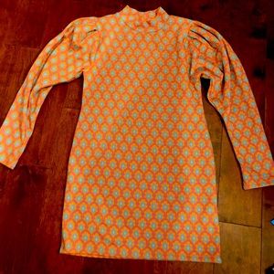 L ZARA patterned dress NWT